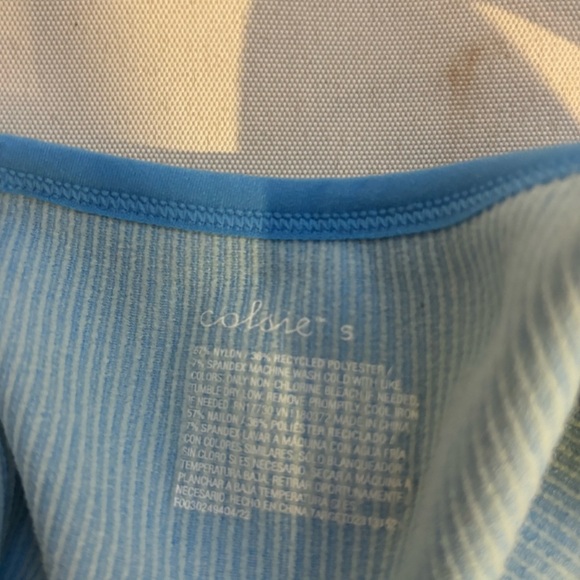 Blue Halter crop top - Picture 4 of 4